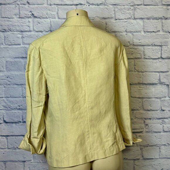 Bandolino Linen Blend Utility Blazer Jacket – Size 14 - Picture 4 of 5